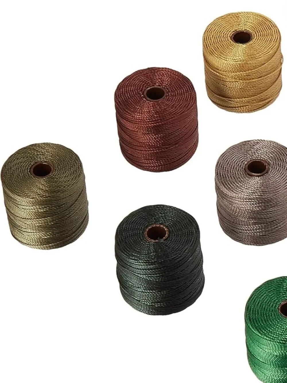 S-Lon Bead Cord by the Beadsmith 12 Color Set NEW Summer Mix Green Brown 77 yds